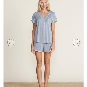 Barefoot Dreams Malibu Collection Soft Jersey Piped Lounge Set